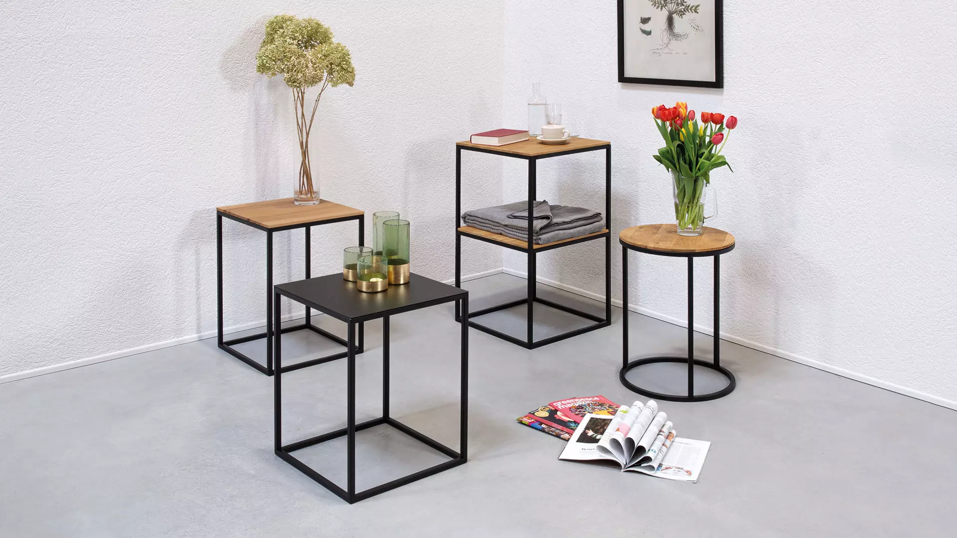 Tables d'appoint Mesco - des aides modernes et pratiques pour tous les espaces de vie